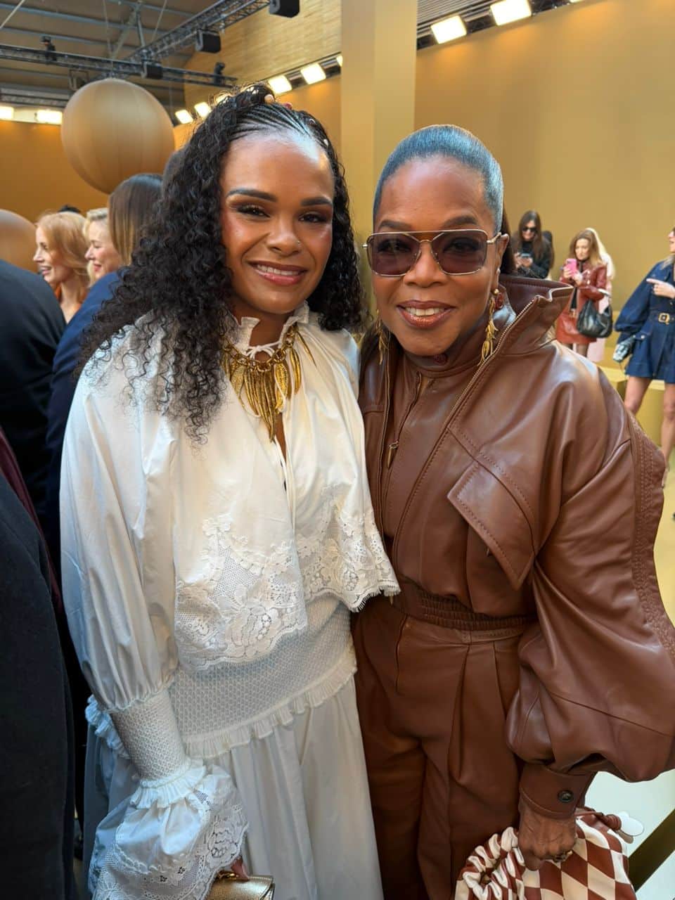 Leya Mnangagwa meeting Oprah Winfrey after stepping forward in faith and boldness