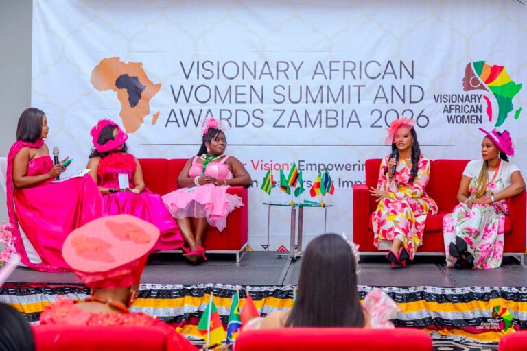 Close-up of the Wellness Advocate Award Leya Mnangagwa received at the Visionary African Women Summit