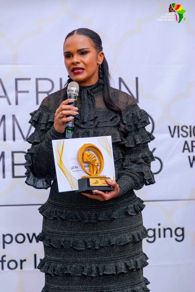 Leya Mnangagwa on the Visionary African Women Summit panel discussing walking in obedience and purpose